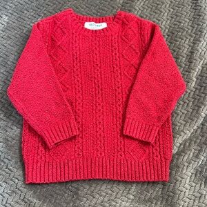 Old Navy boys 2T (runs big) sweater, midweight, red, NWOT